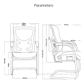 Εργοστασιακή τιμή Εργονομία Καρέκλα γραφείου με διχτυωτό ύφασμα Καρέκλες με υποβραχιόνιο συνεδριάσεων
